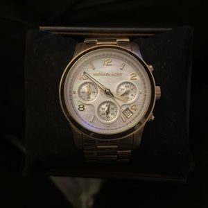 Michael Kors Mother of Pearl Dial Chronograph Ladies Watch